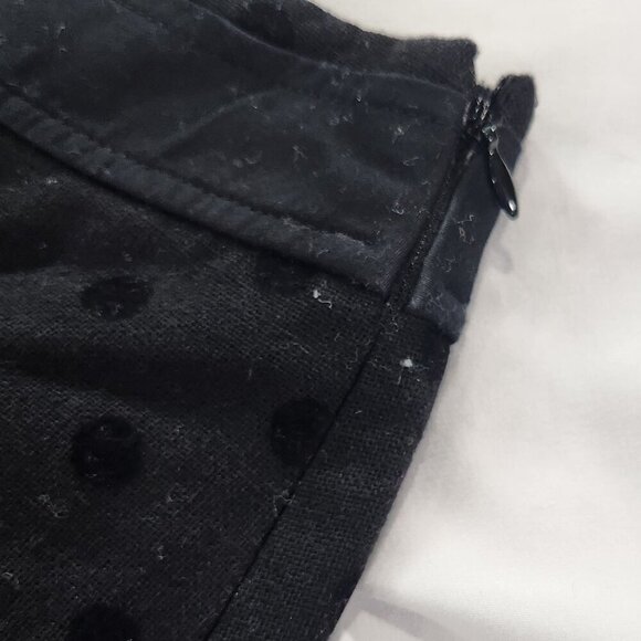 Loft black skirt with polka dots 8R Lot A - Picture 2 of 5